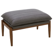 Aldric Genuine Leather Ottoman