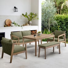 6 Seater Bayview Outdoor Lounge Dining Set