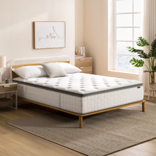 Aylen Bamboo Bed Frame & Pocket Spring Mattress Set