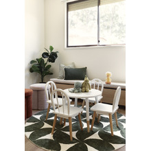 Clover Chenille Ottoman