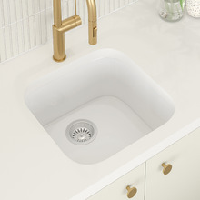 Bowral 483mm Single Fireclay Square Kitchen Sink