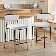 66.5cm  Light Grey Orleans Counter Stools (Set of 2)