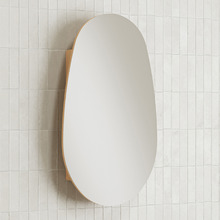 Mecca 500mm Pebble Oak Shaving Cabinet