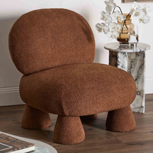 Caramel Barney Boucle Accent Chair