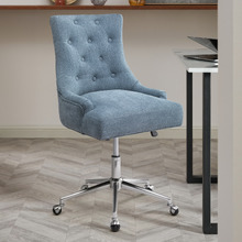 Windsor Scoop Back Linen Office Chair