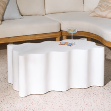 Romi Wavy Concrete Outdoor Coffee Table