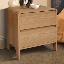 Raphael 2 Drawer Bedside Table