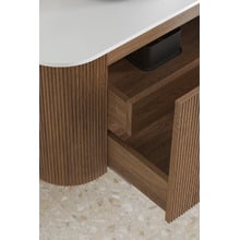 Nomad 900mm Walnut Wall Hung Single Vanity