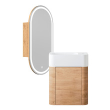 Boyd 450mm Wall Hung Small Space Vanity Package with LED Mirror Cabinet