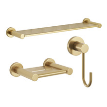Clovelly Brushed Gold Shower Accessory Package