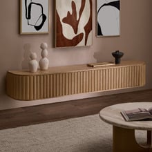 211cm Hayley Curved Wall-Mounted TV Unit