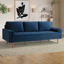 Stockholm Velvet 4 Seater Sofa