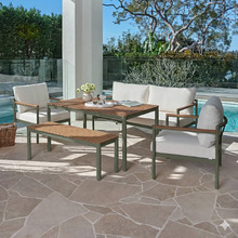 Coogee Outdoor Lounge/Dining & Bench Set