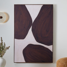Cocoa Drift Framed Canvas Wall Art