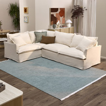 Softy Premium 5 Seater Queen Slipcover Corner Sofa Bed