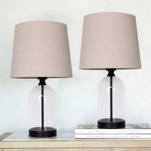 Grace Glass Table Lamps (Set of 2)