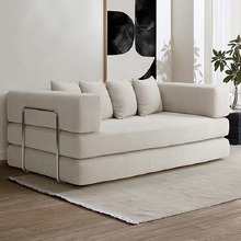 Jemima 3 Seater Queen Boucle Compressed Sofa Bed