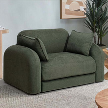 Georgia 1.5 Seater Single Boucle Semi-Compressed Sofa Bed
