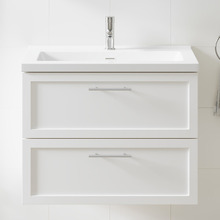 Dunes 800mm Wall Hung Single Vanity with Integrated Basin