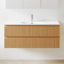 Panama 1200mm Wall Hung Single Vanity with Integrated Basin