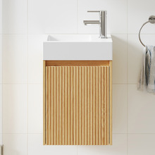 Panama 400mm Wall Hung Single Vanity with Integrated Basin