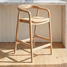 65cm Bali Solid Rubberwood Bar Stool