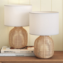 Lyla Rattan Table Lamps (Set of 2)