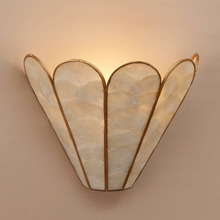 Mintie Scalloped Capiz Shell Wall Light