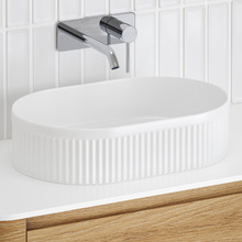 Kiora 500mm Pill Ceramic Above Counter Basin