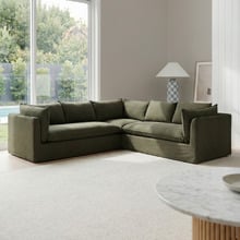 Jude 5 Seater Slipcover Corner Sofa