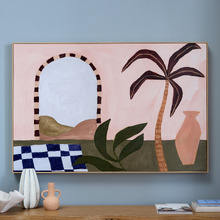Aegean Archway Framed Canvas Wall Art