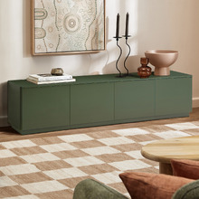 200cm Olive Brianna 4 Door TV Unit