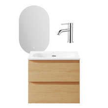 Hayman 600mm Vanity Package with Mixer & LED Mirror