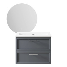 Dunes 800mm Grey Vanity & LED Mirror Package