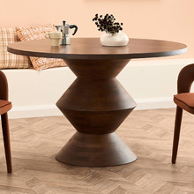 120cm Axis Round Solid Mango Wood Dining Table