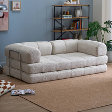 Nyx 3 Seater Queen Boucle Compressed Sofa Bed