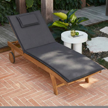 Monaco Wheeled Outdoor Hardwood Sun Lounger