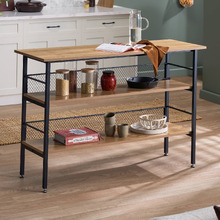 Obera Kitchen Island Bench with Storage