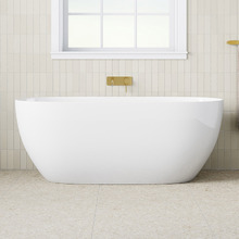 Avalon Egg Acrylic Freestanding Bath with Overflow