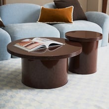 2 Piece Nola Round Side & Coffee Table Set