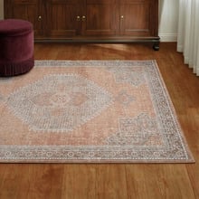 Rumania Vintage-Style Stonewashed Look Power-Loomed Rug