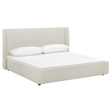 Abode Upholstered Gas Lift Storage Bed Frame