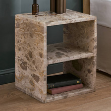 Beige Delight Mia Marble Side Table