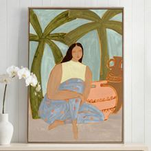 Palm Haven Framed Canvas Wall Art