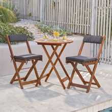 Cordoba 3 Piece Foldable Acacia Patio Set