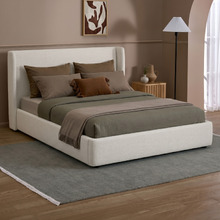Abode Upholstered Gas Lift Storage Bed Frame