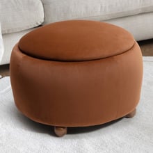 Tilly Velvet Storage Ottoman
