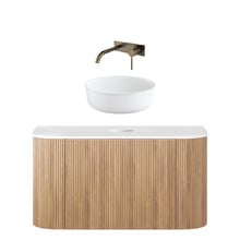 Nomad 900mm Vanity Package with Round Basin & Wall Mixer