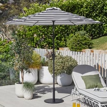 2.2m Striped Brighton Market Umbrella