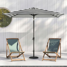 2.7 x 1.8m Brighton Striped Rectangular Market Umbrella